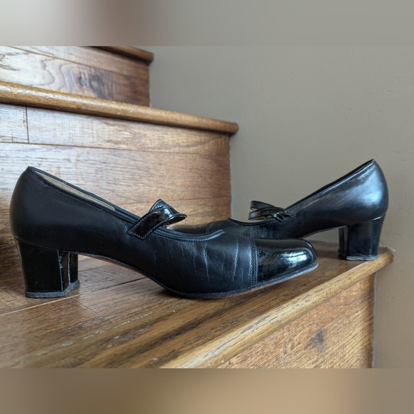 Vintage Celebrity Handmade 1920s Style Mary Jane Heeled Women's Shoes Size 9B - Picture 9 of 14
